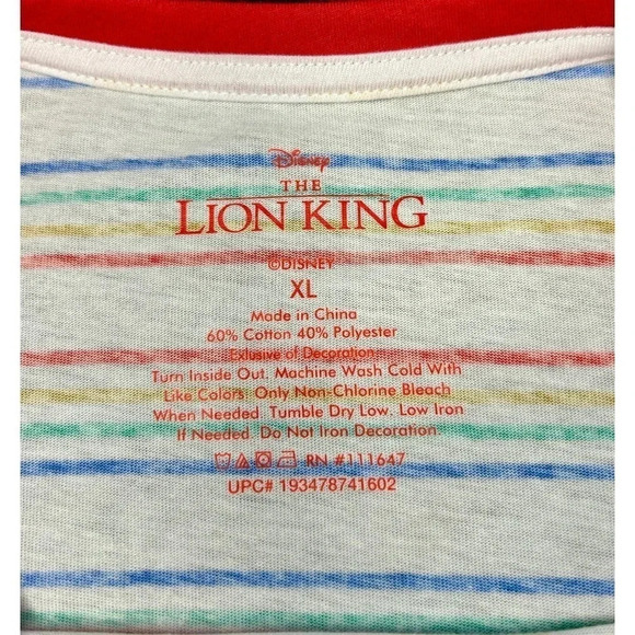 Disney striped women’s shirt with little Simba decal - Picture 5 of 6